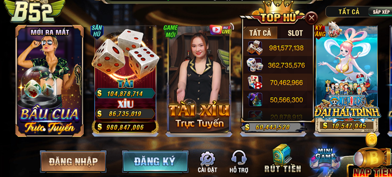 Live Casino B52 - Cổng game livestream trực tuyến hàng đầu hiện nay