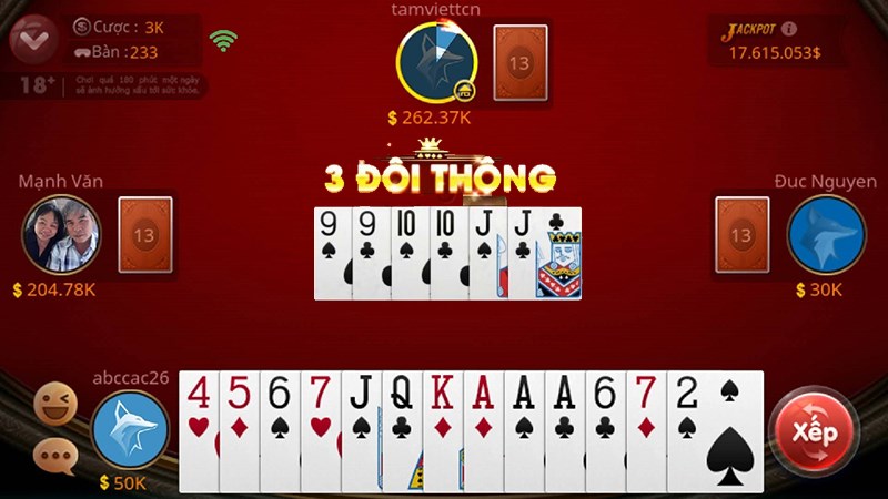 Quy định chung trong bài tiến lên B52